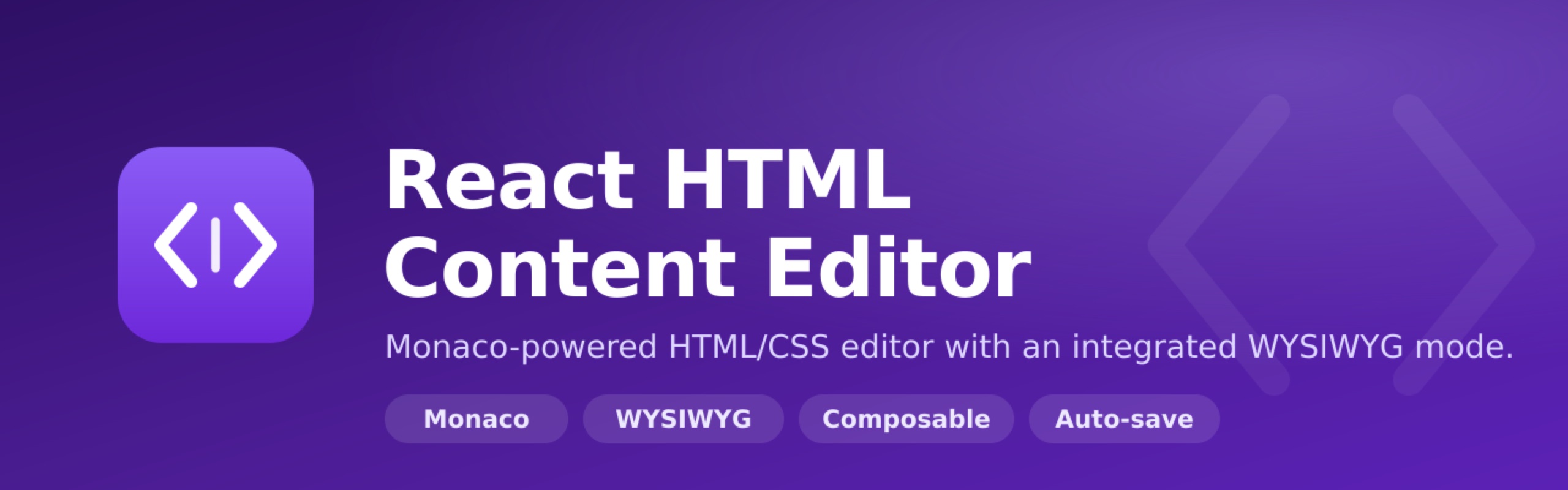 React HTML Content Editor