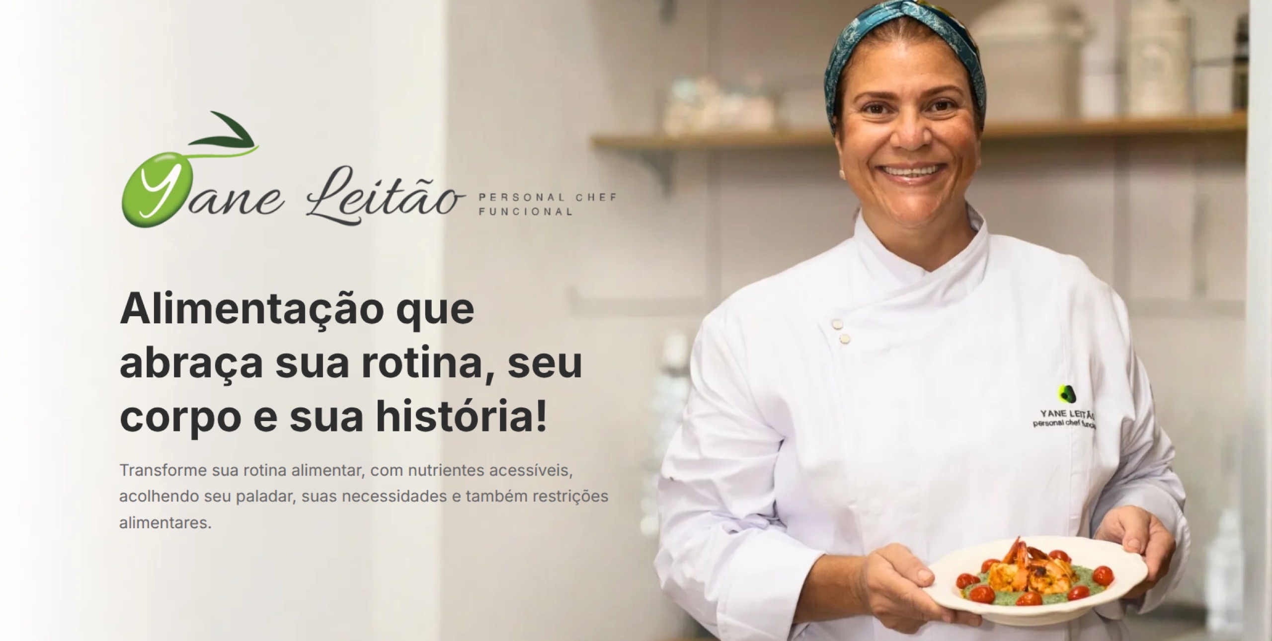 Yane Leitão Personal Chef — Website Institucional